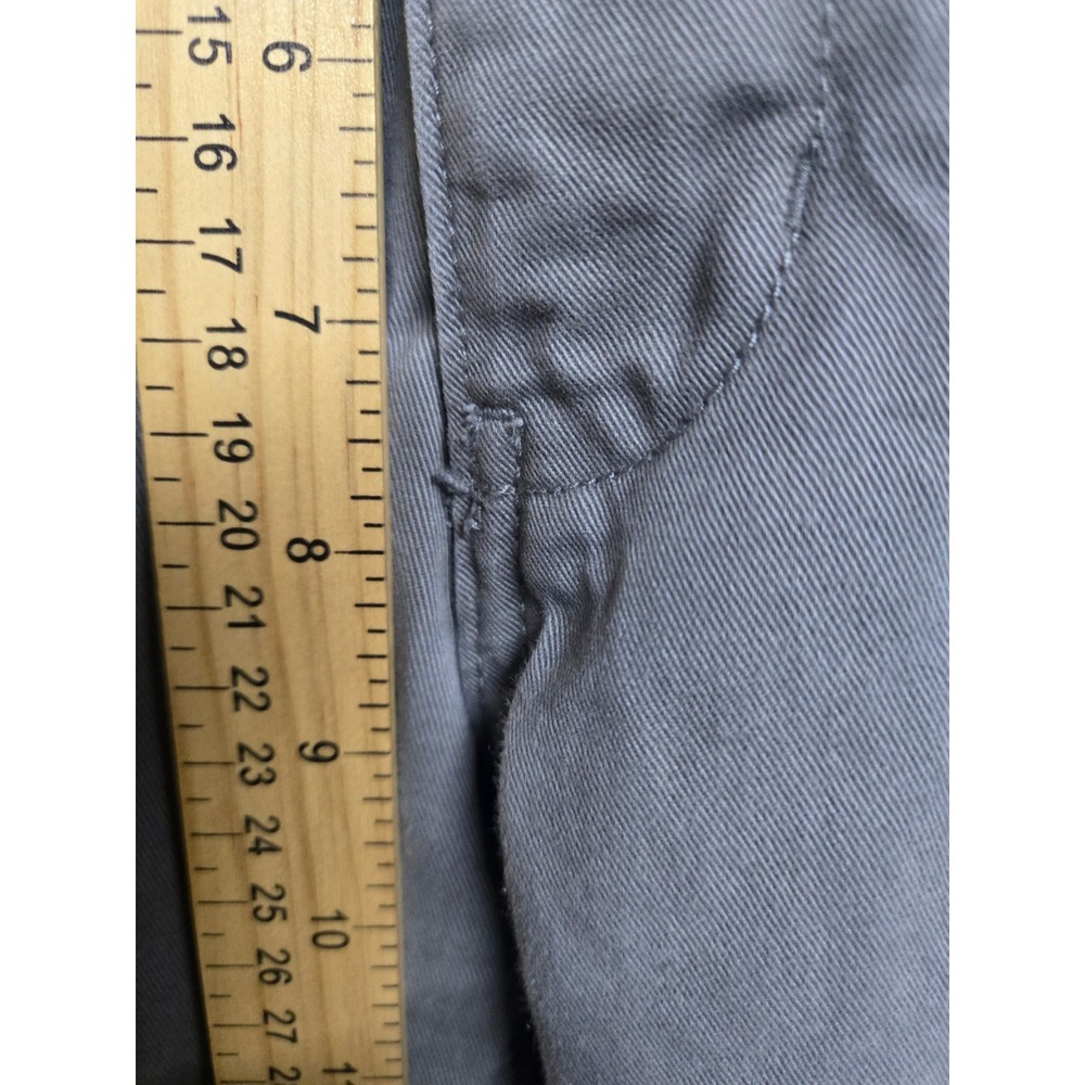Eddie Bauer Legend Wash Chino Pants Mens 34x34 Grey Cotton Twill Straight Leg - Picture 3 of 8
